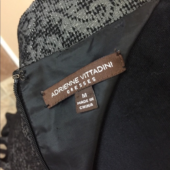 SALE
 Adrienne Vittadini Brocade Ruffle Dress E19 - Picture 7 of 8